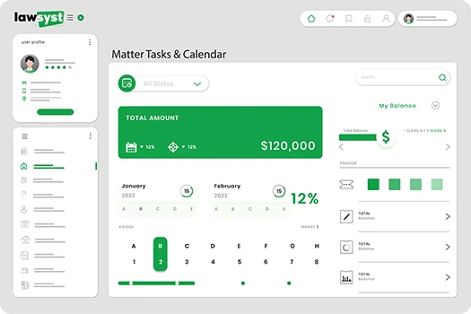 Matter tasks & calendar